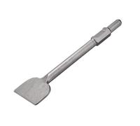 QUARKZMAN Cincel Raspador De Piso De Vástago 65A 410mm x 30mm barrena De Cincel Para Martillo Eléctrico De Demolición Jardinería Paisajismo Excavación Corte (Ancho De Hoja: 120mm)