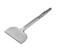 QUARKZMAN Cincel Raspador De Suelo Con Vástago Hexagonal 280mm x 17mm Cincel De Acero Para Martillo Demoledor Eléctrico Jardinería Paisajismo Excavación Corte (Ancho De Hoja: 99mm)
