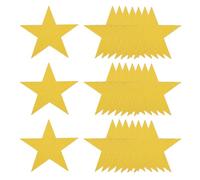 QUARKZMAN Decoración De Estrellas Brillantes De Oro, 50 Pcs Estrellas De Papel De 6" Para Tableros De Anuncios Pared Suministros Para Fiestas En El Aula