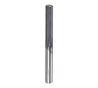QUARKZMAN Escariador De Mordaza 0.227"(5.76mm) Diámetro Color Negro | De Carburo, Con Canal Recto Y Vástago Recto, Para Centros De Mecanizado CNC Y Tornos De Metal