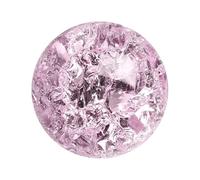 QUARKZMAN Esfera De Cristal Redonda 50mm / 2" Bola De Cristal Sólida De Vidrio Para Decoración Del Hogar Adorno Regalo Artesanía Feng Shui Adivinación Decoración De Fuente Rosa