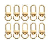 QUARKZMAN Ganchos Giratorios De Garra De Langosta Para Llaveros, 10 Piezas De Ganchos Giratorios Para Cordones Y Anillas De Llaveros Para Accesorios De Manualidades DIY, Dorado