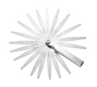 QUARKZMAN Juego De Galgas De Espesor Métrico 0.05-1.0mm 20 Láminas Galgas Cónicas De Acero Inoxidable Para Medir Espacios Herramienta Para Reparación Válvulas Guitarra Bujía
