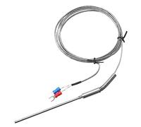 QUARKZMAN K Tipo Termopar Temperatura Sensor Sonda 3x100mm 6.6 Pies Cable 0 | Inoxidable Acero, a 1000°C 32 a 1832°F