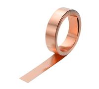 QUARKZMAN Lámina De Cobre En Rollo 2500mm x 10mm x 0.2mm 0.4" x 8.2ft Calibre 38 99.9% Cobre Puro Tira De Metal Para Proyectos DIY De Electricidad (Múltiples Tamaños)