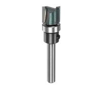 QUARKZMAN Lima de Corte Recto con Rodamientos Superiores Longitud de Corte | Bordes de Madera, de 15/32", Lima de Patrón con Vástago de 0, 24", Diámetro de Corte de 1/2"