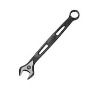 QUARKZMAN Llave Combinada 26mm Métrica Extra Larga De 12 Puntos Con Boca Y Extremo Abierto De Acero Al Carbono Doble Extremo Grado Industrial Para Automóvil Muebles Maquinaria Negro