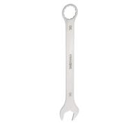 QUARKZMAN Llave Combinada Fina Métrica de 30 mm con Extremo Torx en Caja de 15 Grados de Acero Inoxidable, Tono Plateado