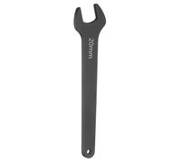 QUARKZMAN Llave De Boca Fija 20mm Métrica ángulo De 15 Grados Llave Negra | Llave De Boca Abierta En Forma De U Cabeza Plana Pequeña, Con Desviación, Con Vástago Recto, Para Reparación Automotriz