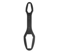 QUARKZMAN Llave de Vaso Ajustable de Doble Cabezal 8-22 mm Negro | Multifuncional, Grosor de 0, 14" Longitud de 6, 3", con Recubrimiento de Electrofóresis, Autorroscante