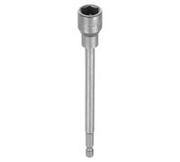 QUARKZMAN Llave de Vaso Hexagonal, 13mm Magnético Impacto Casquillo para Tuercas 1/4" Vástago 150mm Largo Cr-V Métrica Destornillador Barrena Tornillos Ajustador para Taladro Eléctrico