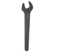 QUARKZMAN Llave Fija De Un Extremo 37mm Métrica Llave De Boca Abierta | En Forma De U Pequeña, Con ángulo De 15 Grados Y Mango Recto, Con Cabezal Plano Y Acabado Ennegrecido, Para Reparación