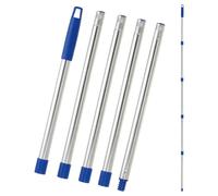 QUARKZMAN Mango De Recambio Para Fregona Giratoria 5 Secciones De 76 A 184cm Palo De Recambio Para Fregona Fácil De Escurrir Con Junta De Tornillo Azul (Cabeza Y Base No Incluidas)