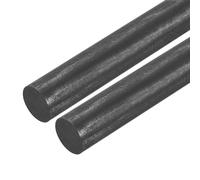 QUARKZMAN Paquete de 2 Varilla de Agitación de Grafito Negro para Electrodo | Cilindro de Barra de Carbono de 305x20mm, Fundición, Crisoles, Varilla de Grafito