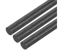 QUARKZMAN Paquete de 3 Varilla de Agitación de Grafito Negro para Electrodo | Cilindro de Barra de Carbono de 305x12mm, Fundición, Crisoles, Varilla de Grafito