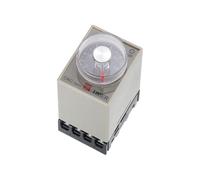 QUARKZMAN Relé Temporizador AC220V, Relé De Tiempo Temporización Retardo En Tiempo 8 Pines 2S-60S Control Con Perilla Con Base, AH3-3