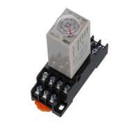 QUARKZMAN Relé Temporizador DC24V, 4PDT Relé De Tiempo Temporización Retardo En Tiempo 14 Pines 0S-1S Control De Perilla, H3Y-4