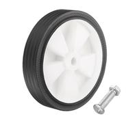 QUARKZMAN Ruedas De Compresor De Aire De 6 Pulgadas Reemplazo Universal Para La Mayoría De Compresores De Aire Aumentando La Maniobrabilidad Con 0.5 Pulgadas De Diámetro Paquete De 1 Blanco