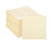 QUARKZMAN Servilletas De Cóctel, Paquete De 200 Servilletas Desechables Cuadradas De 2 Capas Color Amarillo Claro 10" x 10" De Papel Para Cena Bodas Fiestas De Cumpleaños