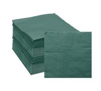 QUARKZMAN Servilletas De Cóctel, Paquete De 200 Servilletas Desechables Cuadradas De 2 Capas Verde Oscuro 10" x 10" Servilletas De Papel Para Cena Boda Bar Fiesta De Cumpleaños Y Uso Diario