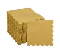 QUARKZMAN Servilletas De Cóctel, Paquete De 200 Servilletas Desechables Doradas De 2 Capas 25 X 25 Cm De Papel Para Cena Boda Bar Fiesta De Cumpleaños Y Uso Diario