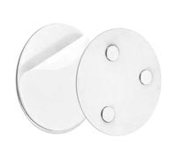 QUARKZMAN Soporte Magnético para Detector de Humo, 70mm Diámetro, Doble Caras con 3 Imanes y Pegatinas Fuertes Soporte Magnético para Alarma de Incendio y Humo Universal para Pegar