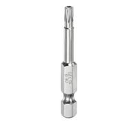 QUARKZMAN T20 Bit de Seguridad Torx 1/4" Vástago Hexagonal 2" Largo | Acero S2 Magnético Resistente a Manipulaciones Puntas de Estrella con Agujero para Destornillador Barrenas de Taladro