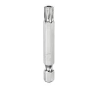 QUARKZMAN T35 Bit de Seguridad Torx 1/4" Vástago Hexagonal 2" de Largo | Acero S2 Magnético Resistente a Manipulaciones Puntas de Estrella con Agujero para Destornillador Barrenas de Taladro