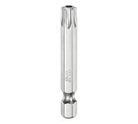 QUARKZMAN T40 Bit de Seguridad Torx 1/4" Vástago Hexagonal 2" Largo | Acero S2 Magnético Resistente a Manipulaciones Puntas de Estrella con Agujero para Destornillador Barrenas de Taladro