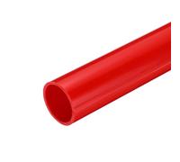 QUARKZMAN Tubo Rígido Redondo de PVC de 1.6 Pulgadas Tubo de Tubería de 35.2mm de Diámetro Interno y 40mm de Diámetro Externo 330mm/13" Rojo de Alto Impacto para Tubería de Agua Manualidades