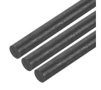 QUARKZMAN Varilla de Grafito, Varilla de Agitación de Grafito, Cilindro de Barra de Carbono de 250x10mm, Negro para Electrodo, Fundición, Crisoles, Paquete de 3