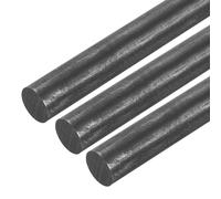 QUARKZMAN Varilla de Grafito, Varilla de Agitación de Grafito, Cilindro de Barra de Carbono de 305x16mm, Negro para Electrodo, Fundición, Crisoles, Paquete de 3