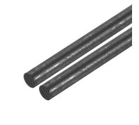 QUARKZMAN Varilla de Grafito, Varilla de Agitación de Grafito, Cilindro de Barra de Carbono de 305x7mm, Negro para Electrodo, Fundición, Crisoles, Paquete de 2