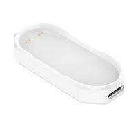 Qudinip Base de Carga para Grabadora de Voz AI con Diseño Magnético, Cargador de Viaje Compacto para Fuente de Alimentación USB C (Blanca)