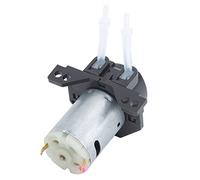 Qudinip Bomba Dosificadora Multifuncional de Jardín para Experimentos y Tratamiento de agua: Bomba Peristáltica de 12 V CC, Plástico de Ingeniería, Flujo de 100 Ml/min (Negra)
