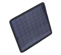 Qudinip Cargador de Panel Solar Cargador de Batería Solar Portátil de 6 W para Aplicaciones de 12 V en Exteriores Polisilicio 23,7 X 20,4 Cm