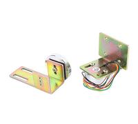 Qudinip Cerradura Electromagnética de 12 V, Diseño Compacto, Fuerza de Sujeción de 132,3 Lb para Puertas Automáticas, Aleación de Aluminio Comercial Residencial, 1 par