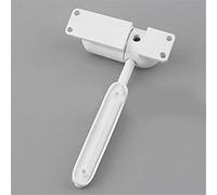Qudinip Cierrapuertas Automático Mini Metal de Resorte de bajo Ruido para Uso Residencial 8,8x2,5x3,5 Cm (Blanca)