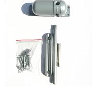 Qudinip Cierrapuertas Automático Mini Metal de Resorte de bajo Ruido para Uso Residencial 8,8x2,5x3,5 Cm (Gris)