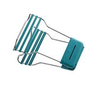 Qudinip Clip para Tazón de Cocina Elevador de Platos de Acero Inoxidable Ajustable Premium para Platos Calientes y Tazones con Tiras de Silicona 1 Unidad (Verde)