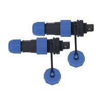 Qudinip Conector de Cable de Aviación, Resistente Al Agua, 2 Pines, Macho y Hembra para Equipos de Comunicación, 5A, 380V
