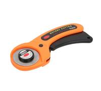 Qudinip Cortador de Tela con Ergonómico y Hoja de Acero de 45 Mm para Cortar Tela, Fieltro de Cuero, Adecuado para Uso Doméstico, Juego de 5 Cuchillas (Cuchillo cortatelas + 5 hojas)