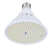 Qudinip E27 10W Crece la Luz de Alto Brillo 290LED para Jardinería Interior Plantas en Macetas Material ABS 1 Pieza
