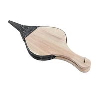 Qudinip Fuelle para Chimenea, Soplador de Fuego de Cuero Resistente Al Calor de Madera Maciza Duradera para Barbacoa, Camping y Uso en Interiores, 48,5 X 20 Cm