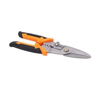Qudinip Herramienta Pelacables Acero Inoxidable Fácil Corte y Prensado para Hogar Bricolaje Naranja y Plata 1 Unidad (120-6280)
