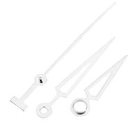 Qudinip Juego de Manecillas de Reloj, Agujas de Hora, Minutos y Segundos de Metal de para Movimiento de Reloj ETA2824, Ideal para Reparación de Relojes, Disponible en Oro y Plata, 3 Piezas (Plata)