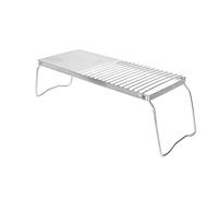 Qudinip Malla de Cocina Portátil Plegable de Rejilla de Barbacoa de Acero Inoxidable 304 para Picnics Al Aire 16 X 18 X 44 Cm