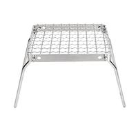 Qudinip Parrilla Portátil para Fogatas, Mini Parrilla Plegable de Acero Inoxidable, Perfecta para Acampar y Barbacoas Al Aire con Excelente Rendimiento, 16 Cm/6,30 Pulgadas