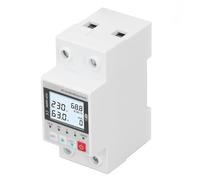 Qudinip Protector de Subtensión de Sobretensión WiFi Confiable e Inteligente 230V 63A con Monitoreo Remoto para Uso Doméstico y de Oficina (Tipo de retroiluminación)
