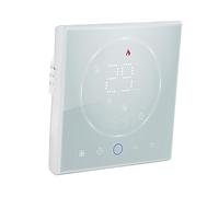 Qudinip Termostato Inteligente LED, Controlador Programable de Ahorro de Energía para Calefacción Eléctrica Doméstica AC95-240V (Blanca)